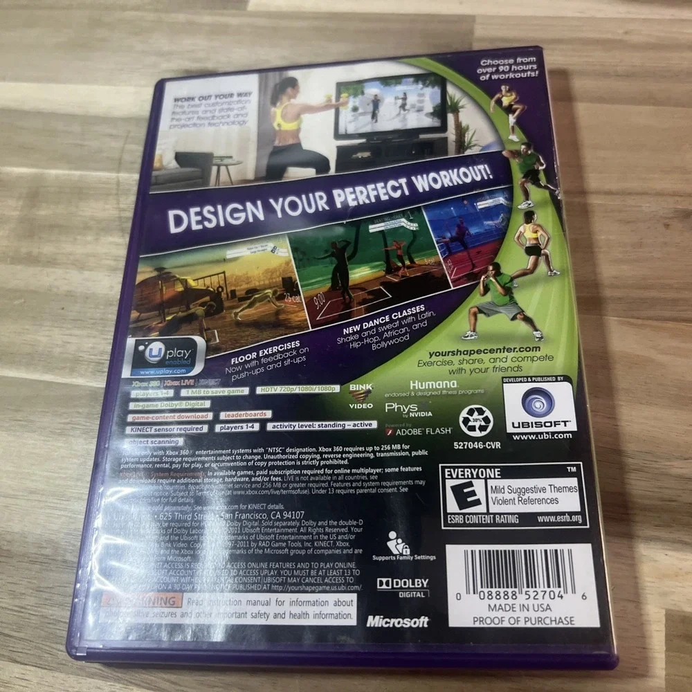 Your Shape Fitness Evolved 2012 Xbox 360 Kinect Sealed New‎